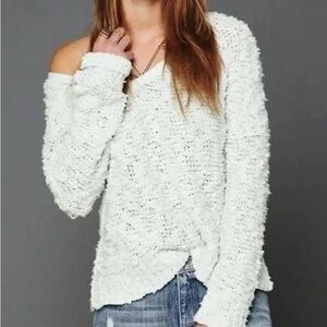 Free People Songbird Oversized Boho Sweater Medium